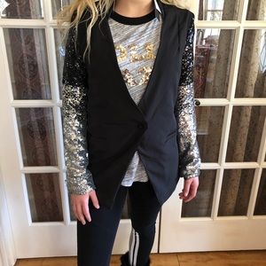 Sequin Embellished Blazer